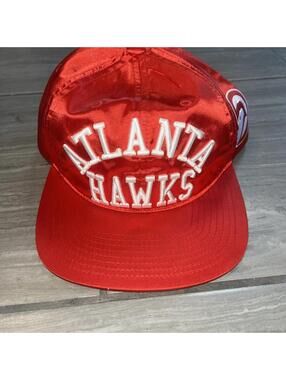 Mitchell Ness Metallic Red Atlanta Hawks SnapBack Hat